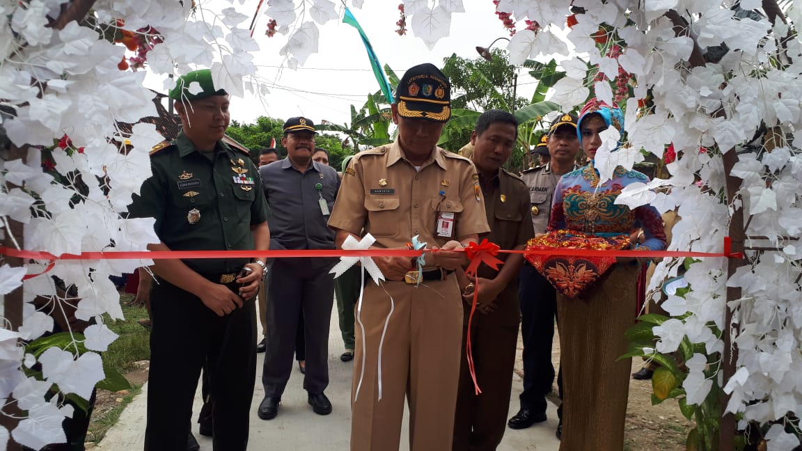 Dandim Purwodadi Serahkan Hasil Karya Bhakti TNI Mandiri Kapada Pemda Grobogan